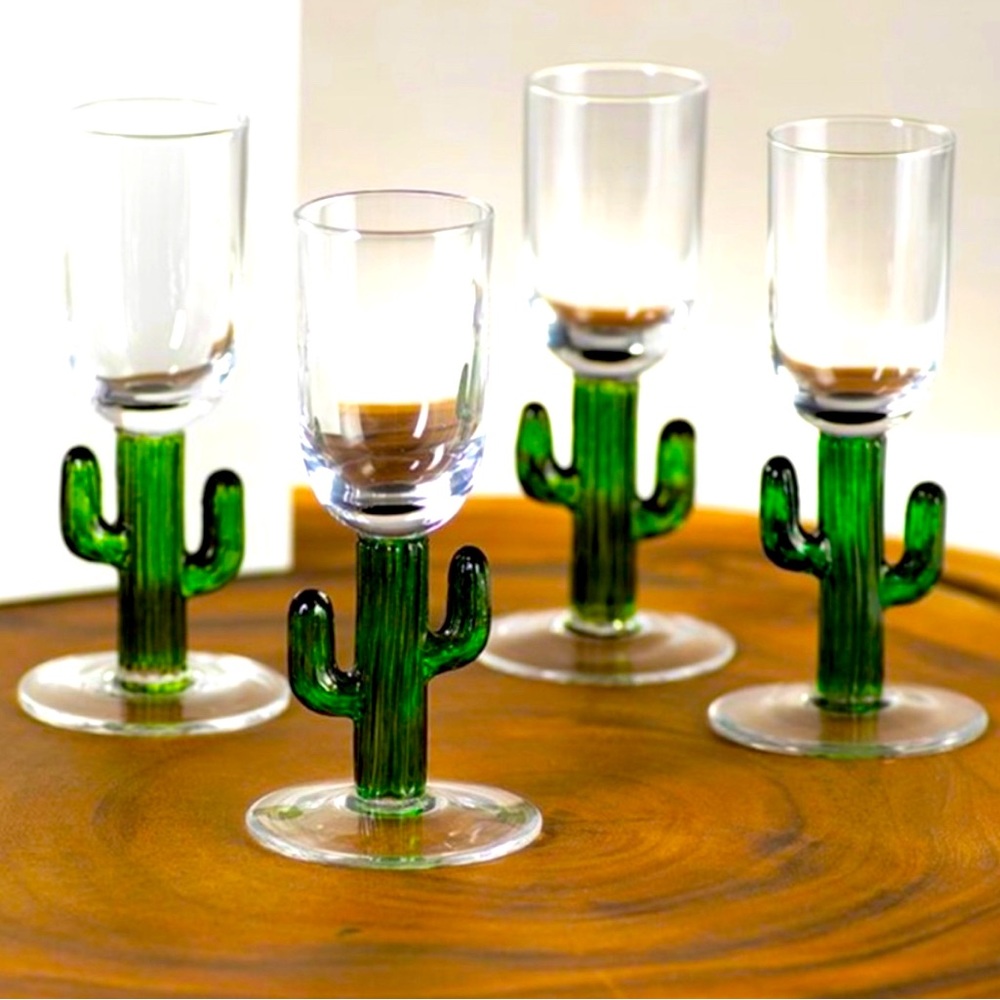 ZODAX Cabo Cactus Shot Glasses Green
With Box Set of 4 Pieces New & Sealed